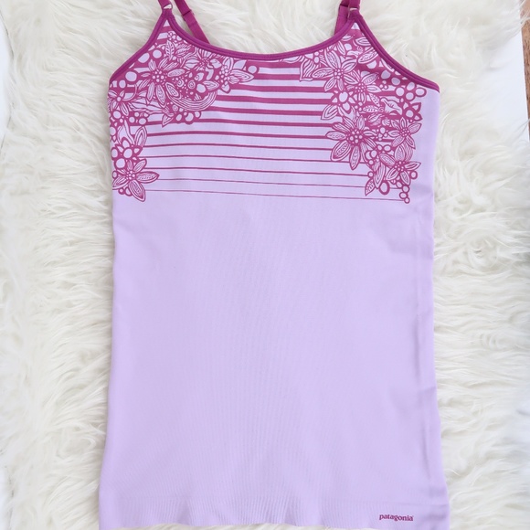 Patagonia Tops - SALE Patagonia Lilac Floral Athletic/Yoga Tank